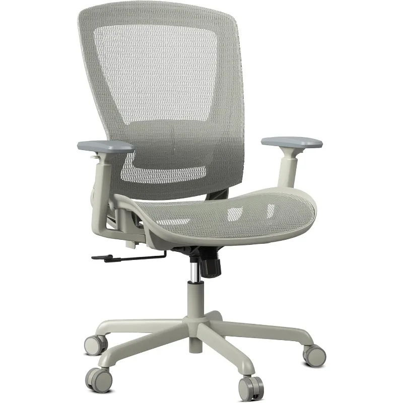 Ergonomic Computer Desk Chair,Sturdy Task Chair- Adjustable Lumbar Support & Armrests,Tilt Function