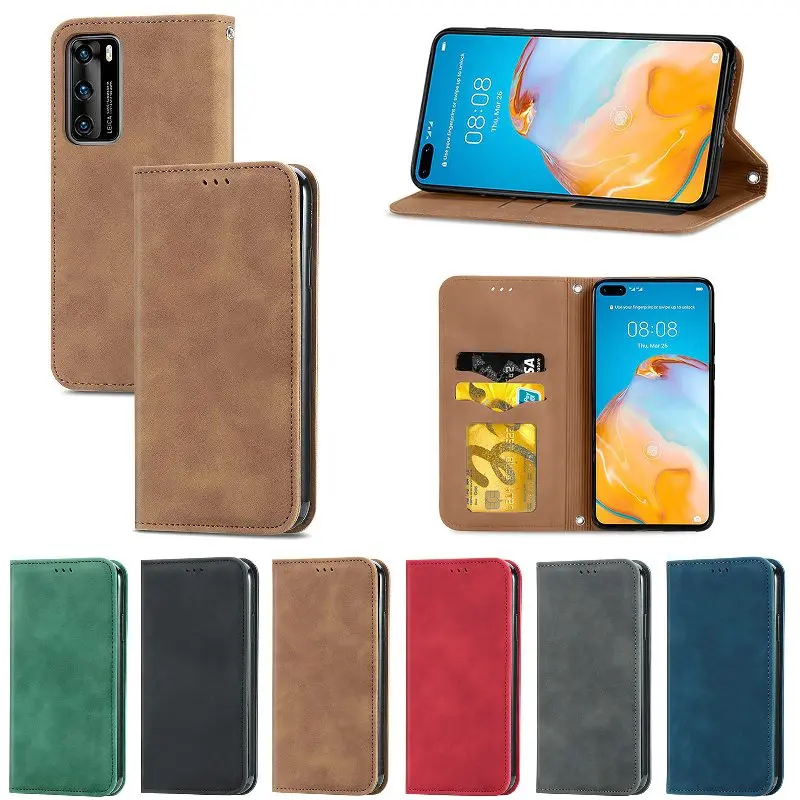 

Solid Color Phone Case For Blackview A100 A95 A90 A85 A80 A70 A55 A53 A52 Oscal C80 C70 C60 C30 C20 Flip Wallet Case Phone Cover