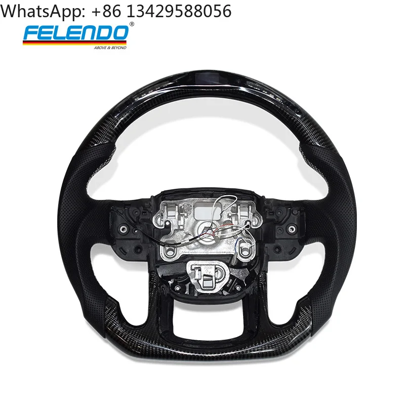 

Range a Rover L494 L405 LED Racing Display Carbon Fiber Car Steering Wheel LED Carbon Fiber Steering Wheel for Land Rover