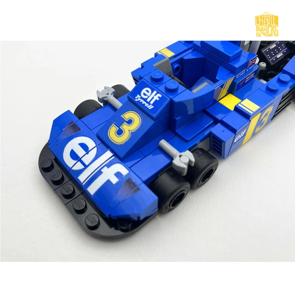 MOC-42920 P34 coche de carreras escala 1:27 modelo con dibujos en PDF bloques de construcción niños DIY juguetes cumpleaños regalos de navidad