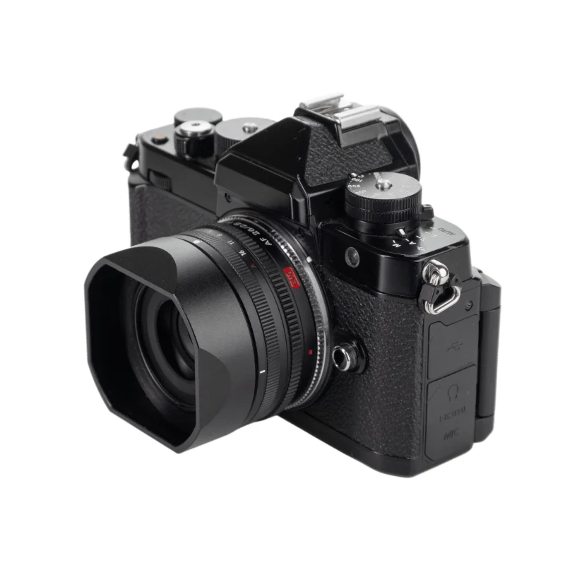 Magnetische Snap-On-Gegenlichtblende aus Metall für Viltrox 26mm f2.8 EVO Objektiv