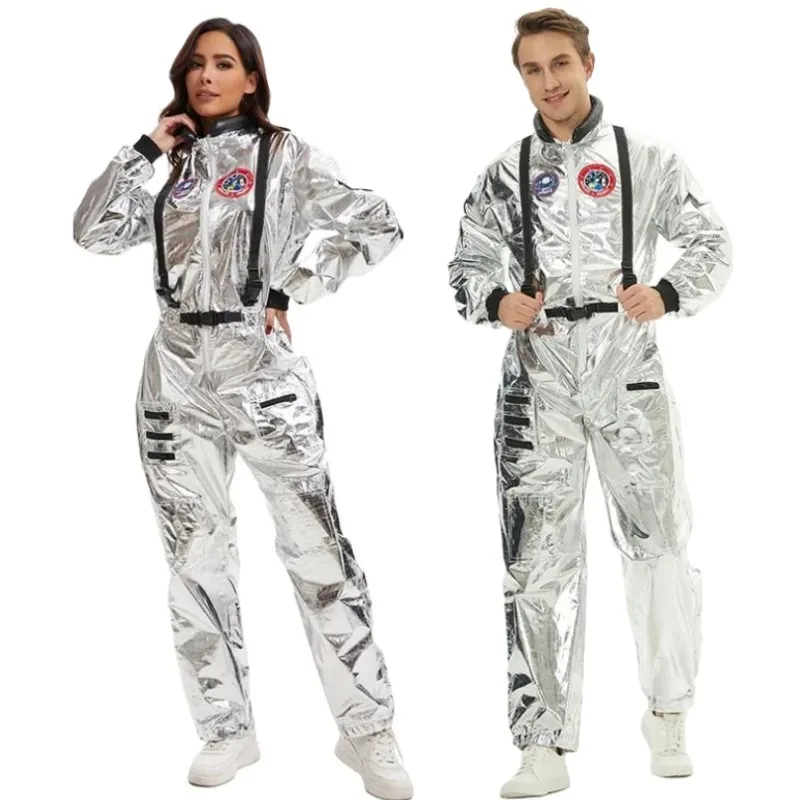 Kombinezon dla dorosłych kosmonauta mężczyzna kobieta lot astronauta body przebranie na karnawał unisex jednolite przebranie na Halloween prezent kosmiczny