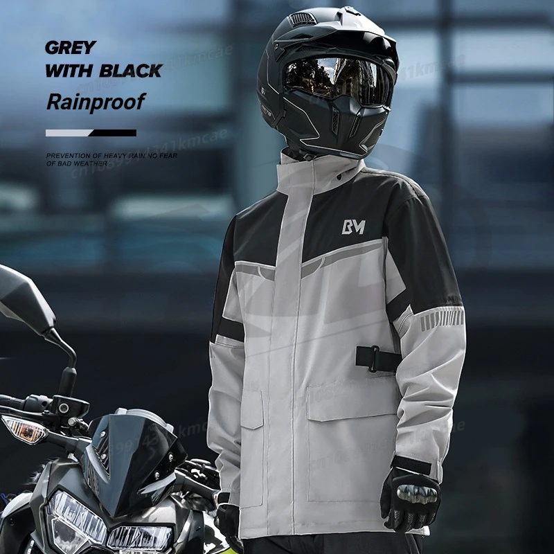 Motorcycle Raincoat Rain Pants Suit Men's Full Body Rainstorm-proof Split Waterproof Locomotive Rainproof Riding Rain Coat Suit