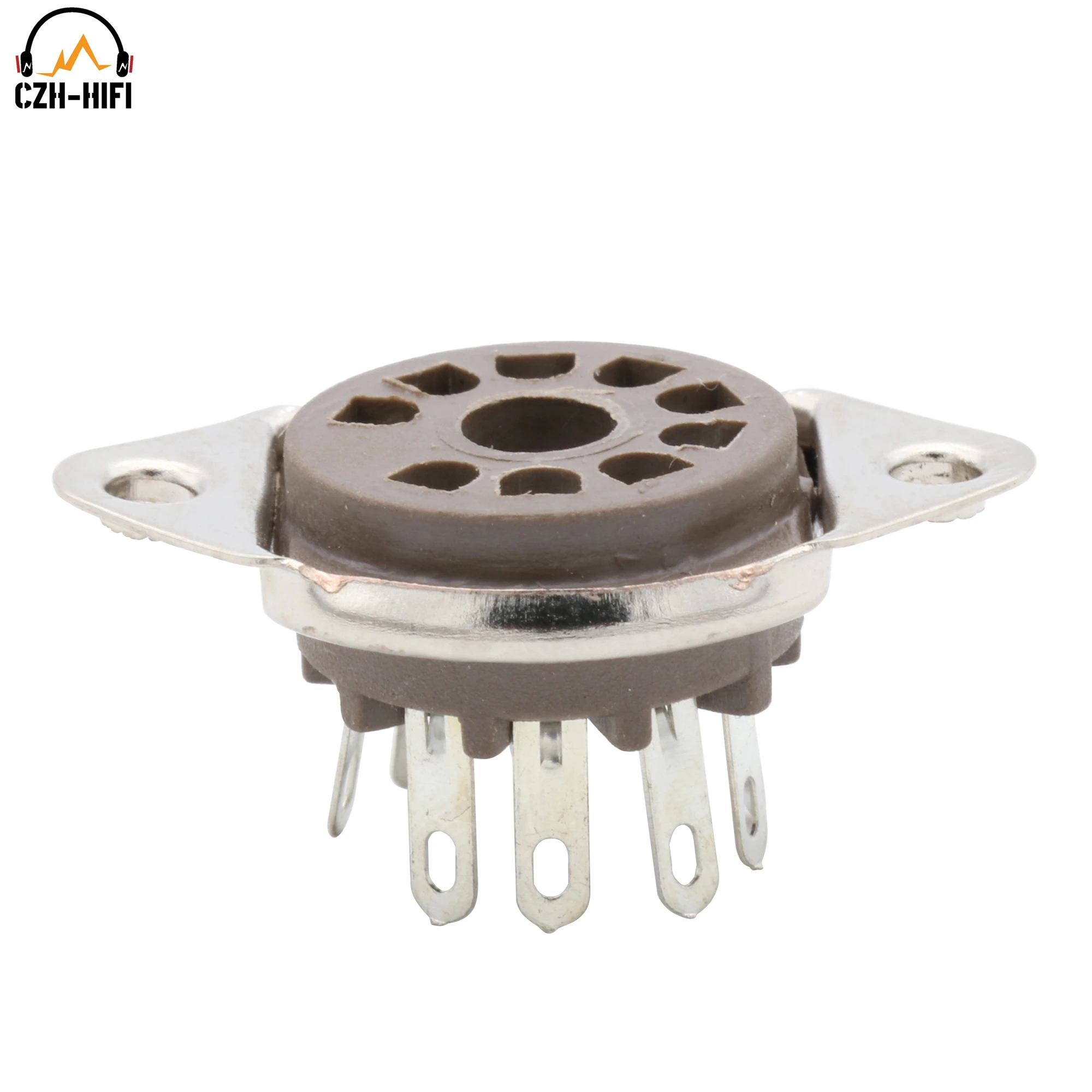 10 pz 9 Pin Bachelite Tubo Presa Valvola Base Per 6922 ECC83 ECC82 EL84 12AT7 12AX7 12AU7 Vintage Amplificatore Audio HIFI progetto FAI DA TE