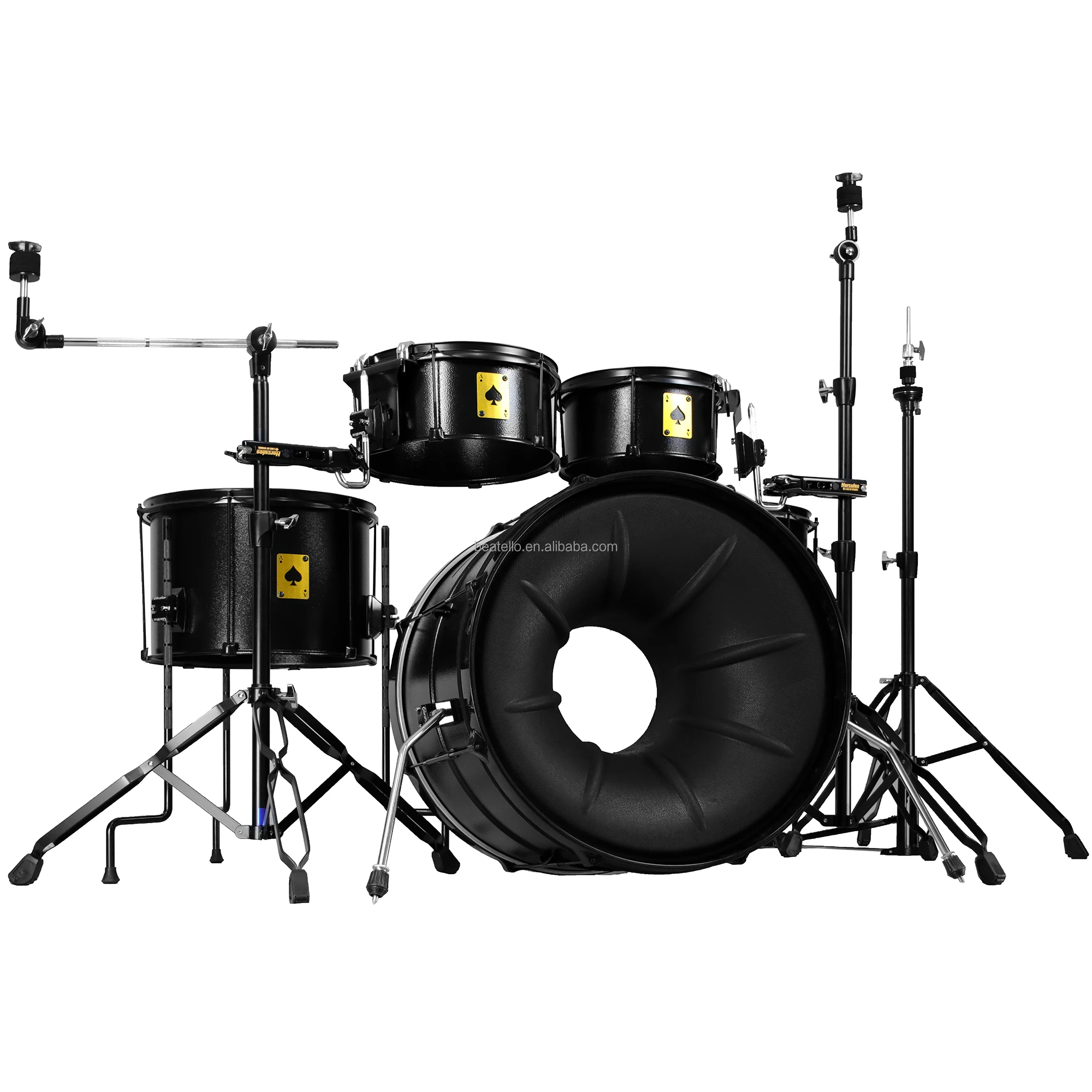 

ACE Metal Power 22 Inch Drum Set Professional Percussion Instrument Drum Set 5 Piece Full Size Drum Kit