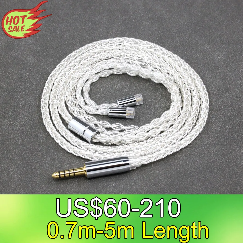 

8 Core 99% 7n Pure Silver Palladium Earphone Cable For Sennheiser IE8 IE8i IE80 IE80s Metal Pin LN008792