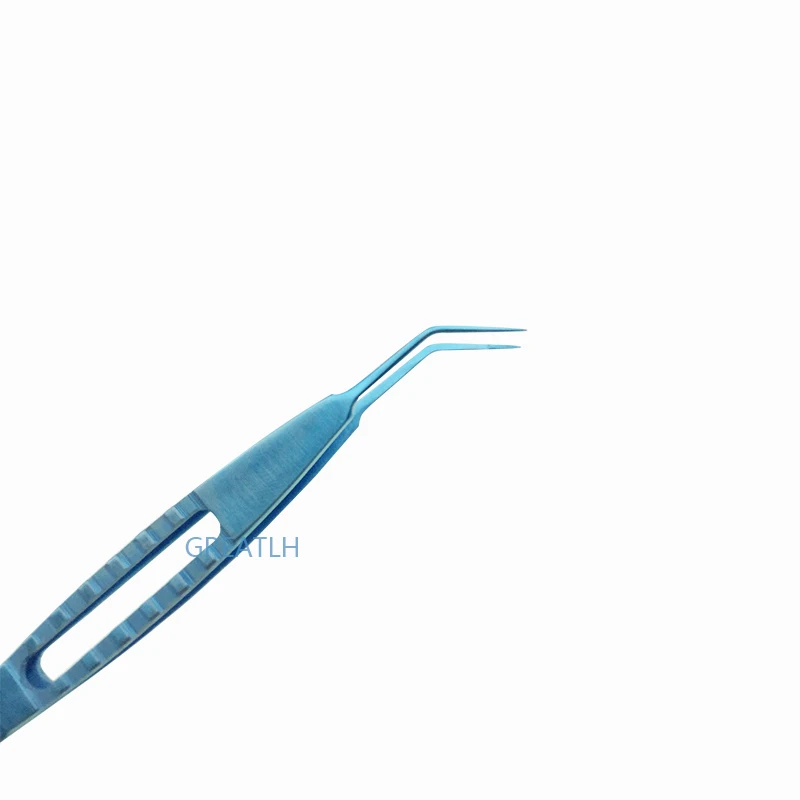 Titanium Alloy Mcpherson Tying Forcep 12mm Standard Tip Forceps Ophthalmic Instrument