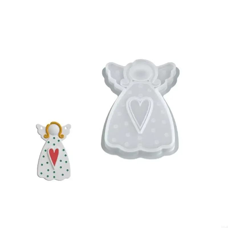 

Мягкая силиконовая литейная форма для создания подвесок в виде крыльев ангела и художественных подарков из смолы