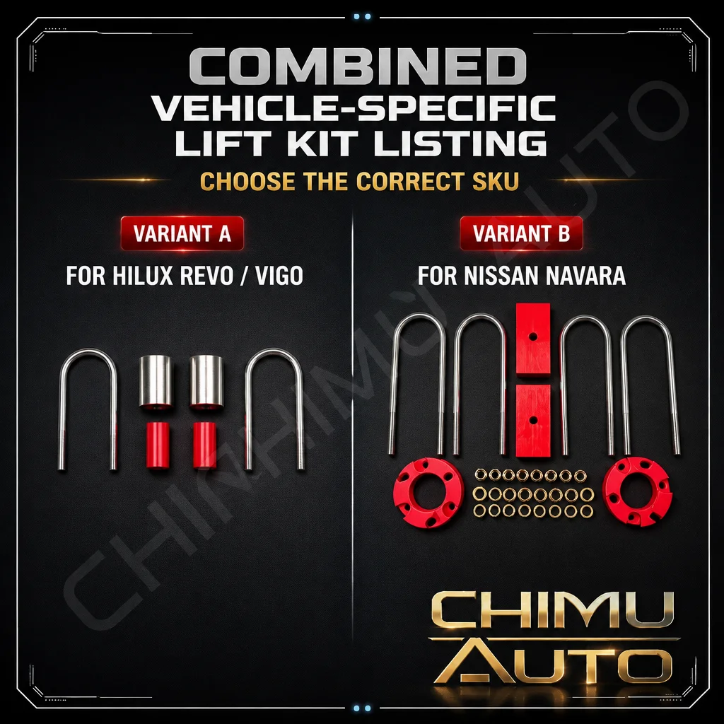 【CHIMU AUTO】For Hilux Revo/Vigo & For Nissan Navara 2 Inch Lift Kit Spring Plate Pad Spacer Set
