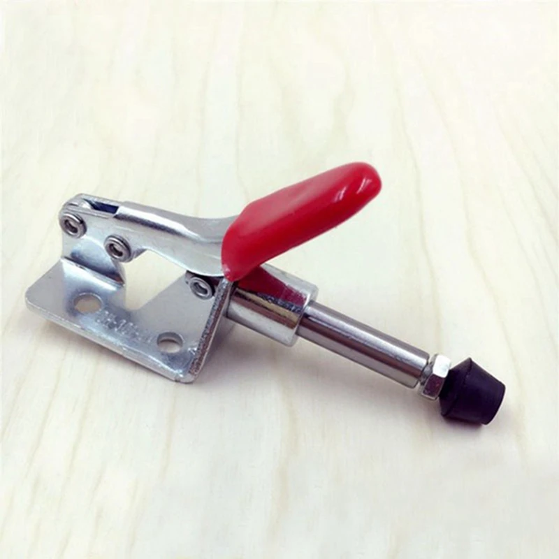 4Pcs GH-301AM 45Kg Toggle Clamp Quick Release Pull Action Vertical/Horizontal Type Clamps Hand Tool For Woodworking