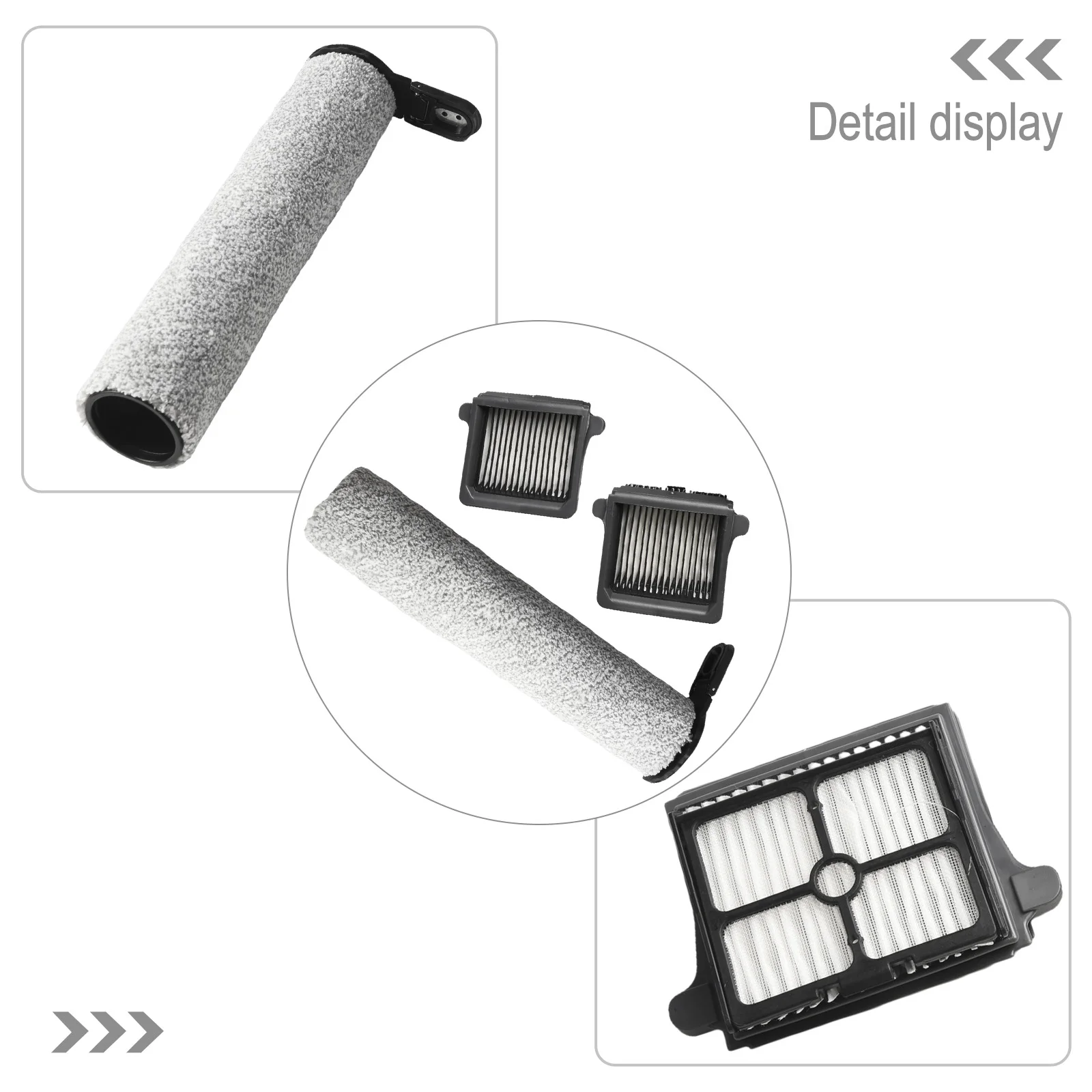 For Tineco FLOOR O--NE S7 Steam Cordless Vacucum Cleaner Spare Replacement Floor Washer Roller Brush Filter Accessories