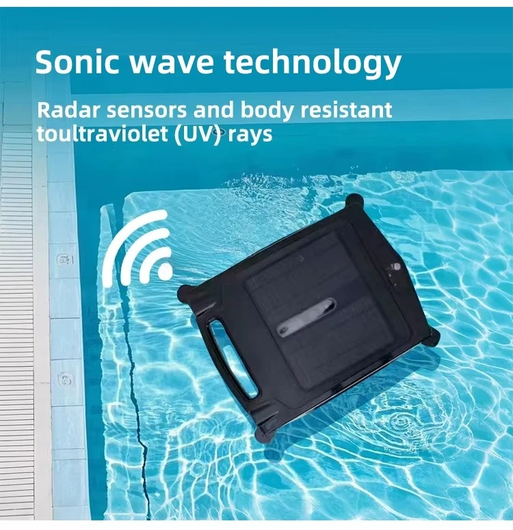 Rectangular Solar Battery Pool Skimmer 2500mAh 12W 1A Charger 6.7KG Automatic Eco-friendly Swimming Pool Cleaner