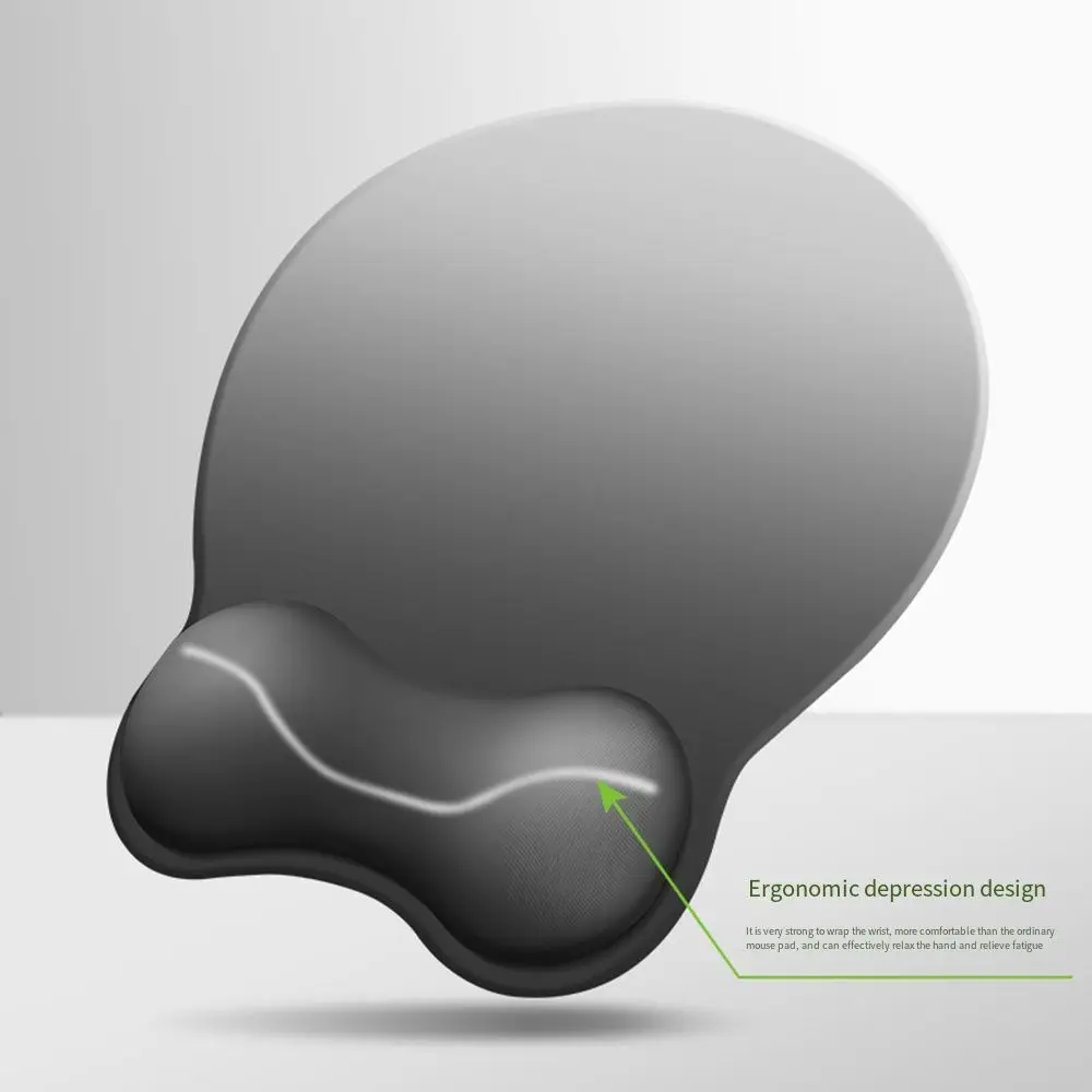 لوحة ماوس متدرجة مريحة، لوحة ماوس مريحة من السيليكون، إسفنجة ناعمة متدرجة لدعم المعصم للمكتب والمدرسة