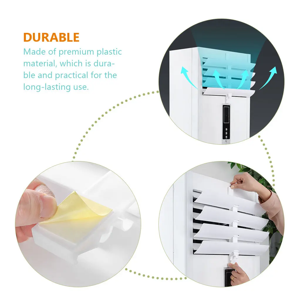 Universal Adjustable AC Air Deflector for Vertical Units – Control Cool & Warm Air Flow at Home or Office