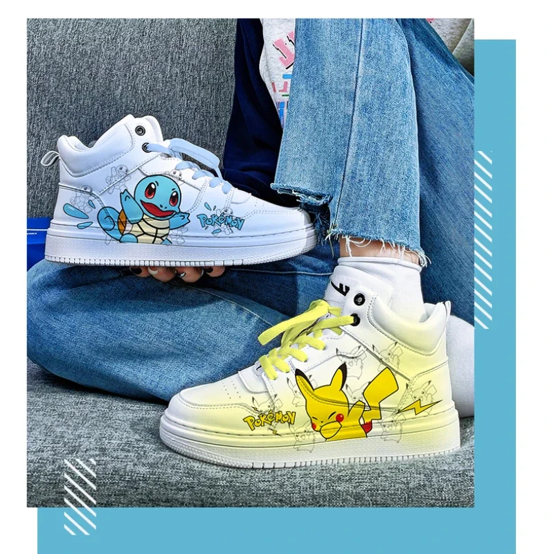 Nuevos zapatos informales bonitos de princesa Pokémon de dibujos animados originales para mujer, zapatos deportivos de fondo suave antideslizantes