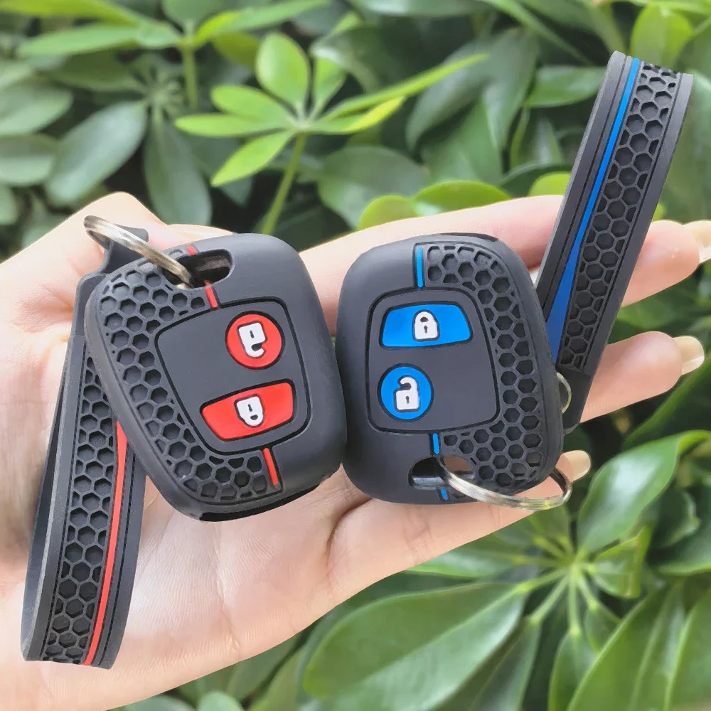 Key Fob Cover Protection For Peugeot 206 107 207 307 2007 406 Partner Keychain Holder For Citroen C3 C1 C2 Berlingo Case Caps