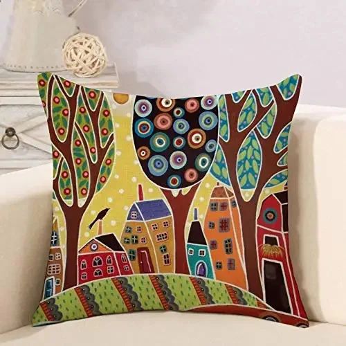 Wood grain background English linen pillowcase sofa cushion cover home decoration can be customized for you 40x40 50x50 60x60