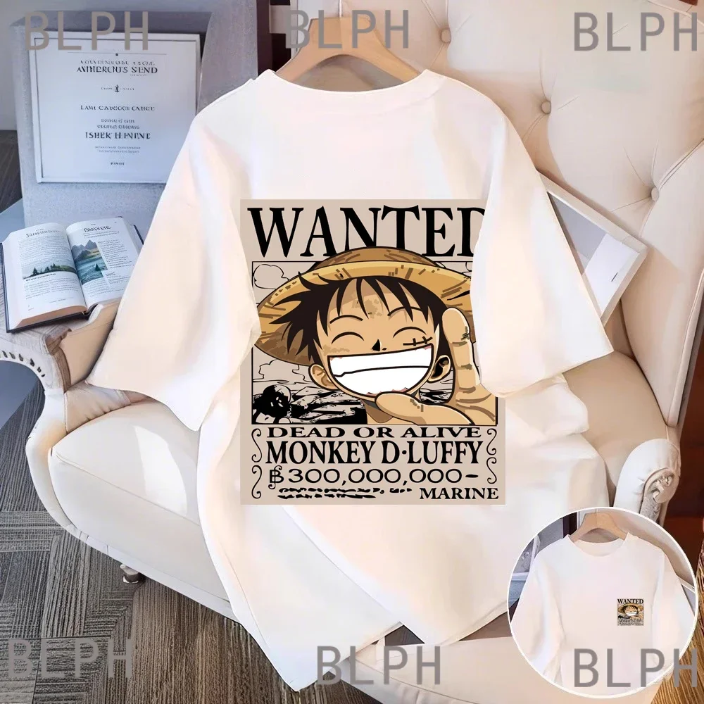 ワンピース ルフィ親子Tシャツ：親子用と同じモデル、大人も子供もスポーツに欠かせないトップス