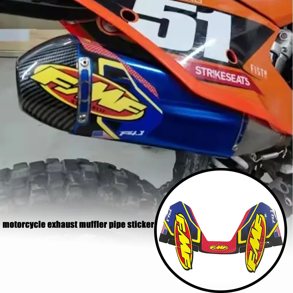 

Motorcycle exhaust muffler pipe sticker FMF 4T waterproof universal type, suitable for motorcycles and cars