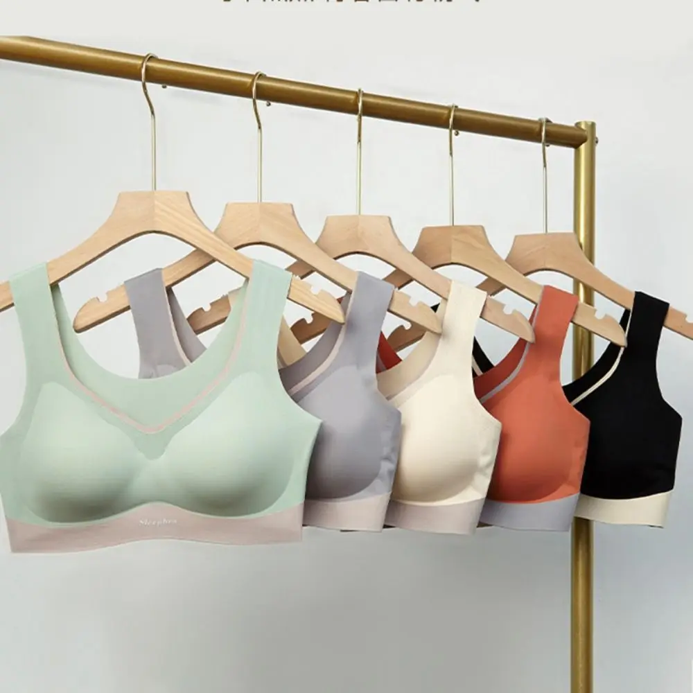 

Padded Sports Bras Colorful One-piece High Impact Underwear Athletic Crop Top Yoga