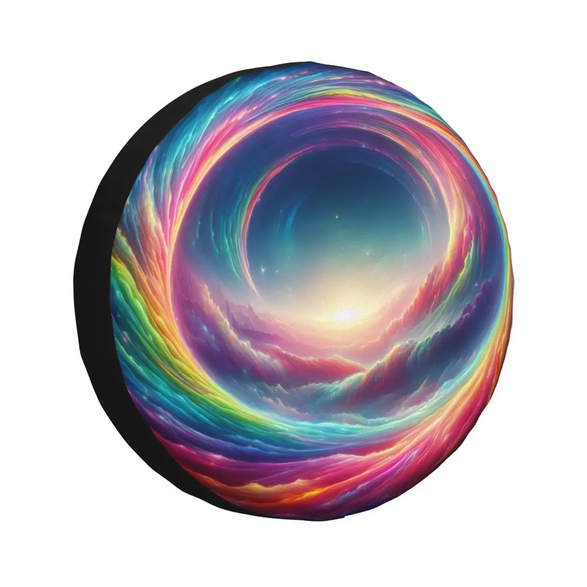 Rainbow Mysterious Magical Spare Tire Cover for Mitsubishi Pajero SUV RV Car Wheel Protectors Accessories 14