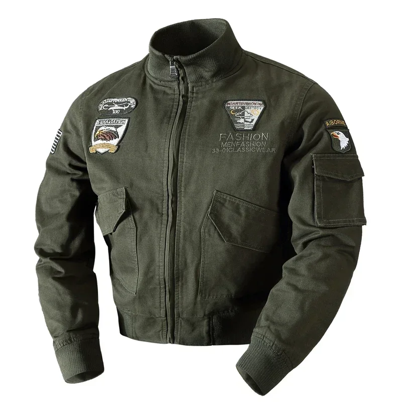 Motorcycle Military Bomber Jackets Men Motor Multi-pocket SWAT Combat Cargo Windbreaker Coats Autumn Army Pilot Tactical Jacket