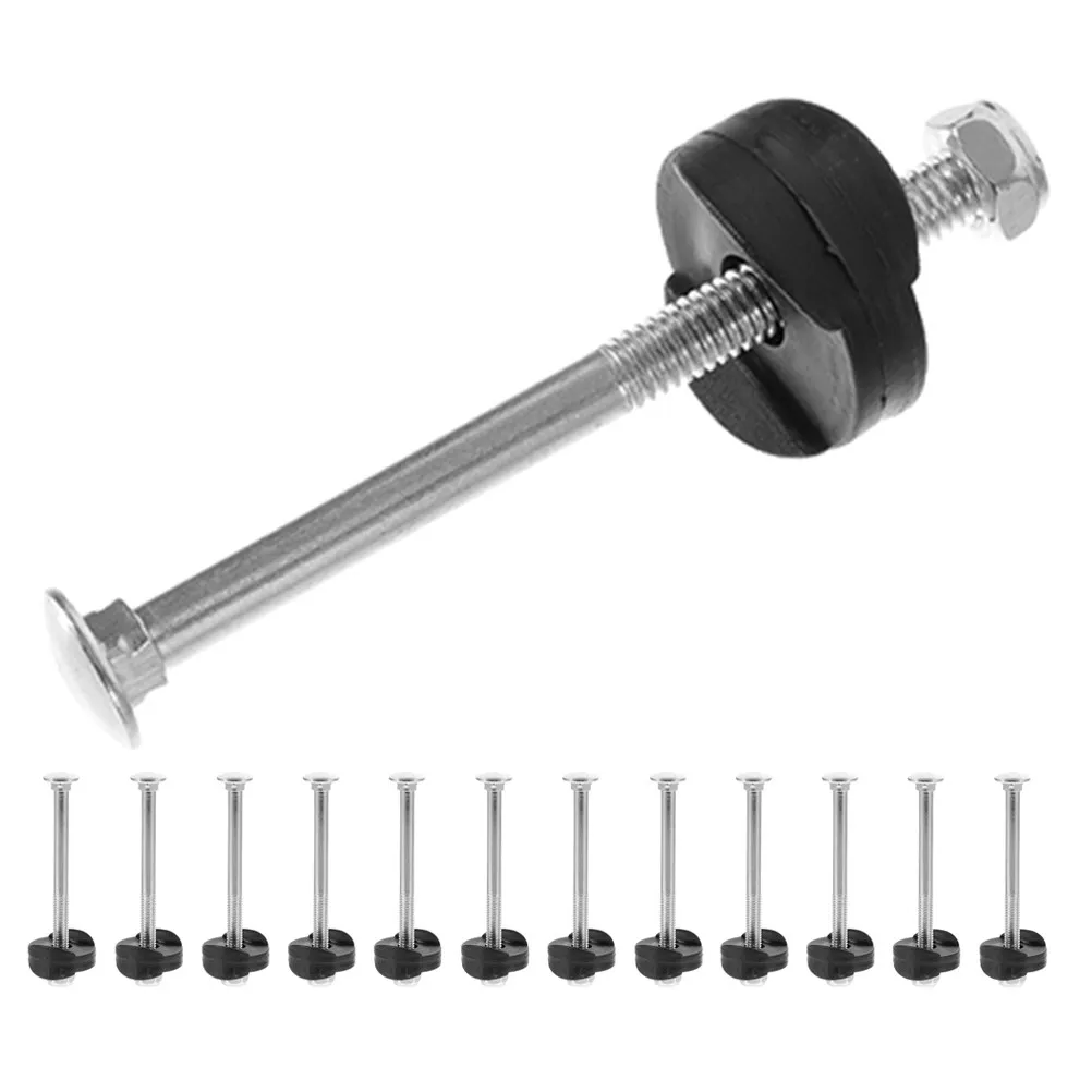 14Pcs Trampoline Screws and Bolts Set Galvanized Steel Heavy Duty Rust Proof Fixing Screws for Trampoline Frame Assembly