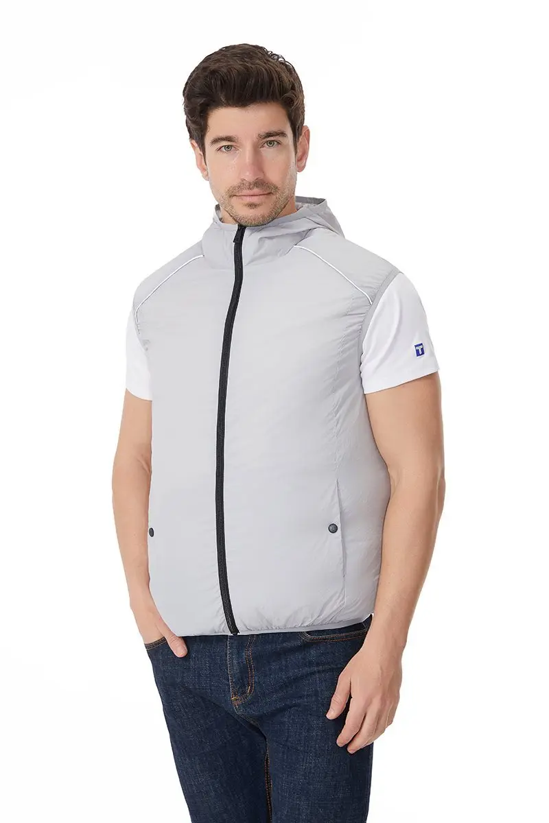 12V/5V USB Unisex 3 Wind Speed Cooling Fan Vest Lightweight Sleeveless Air Conditioned Vest Summer Outdoor Work Clothes