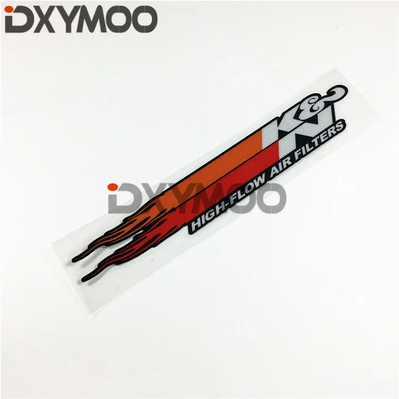 Warning Filter Charger Equipment Stickers Motorcycle Bike Guitar Car Styling for HIGH-FLOW AIR FILTERS 250x40mm