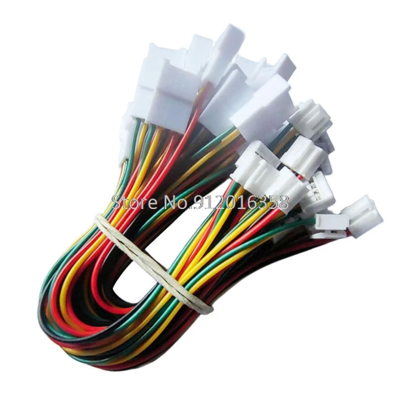 50CM 24AWG 500MM HY2.0 HY 2.0MM Male Female Extension 2P/3P/4P/5P/6P/7P/8 pin customization made Cable Assembly harness