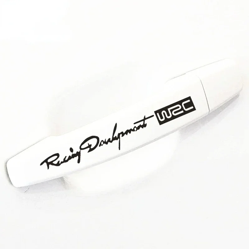 

Personality 4PCS Latest WRC Door Handle Sticker Is Applicable To Various Car Scratch Decoration Stickers，10cm