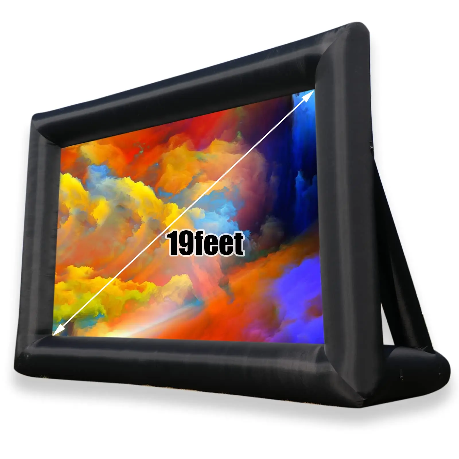 

19 Feet Inflatable Projector Screen Outdoor Inflatable Movie Screen with Air Blower Storage Bag, Easy Set Up Blow Up Screen