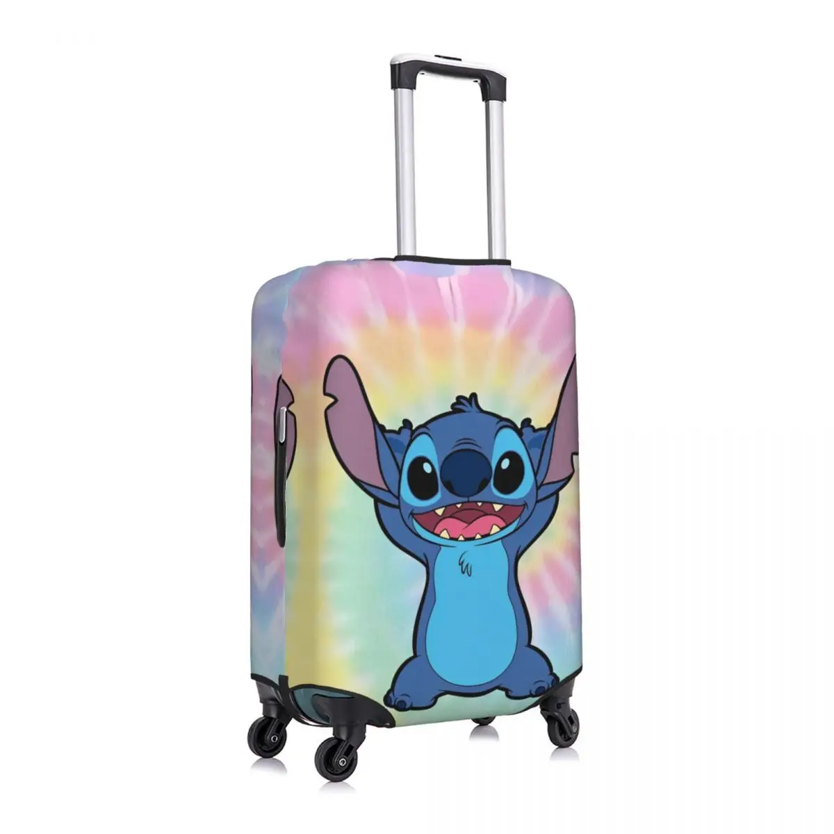 MINISO funda de maleta personalizada de dibujos animados Stitch, accesorios de equipaje divertidos para negocios y vacaciones, Protector