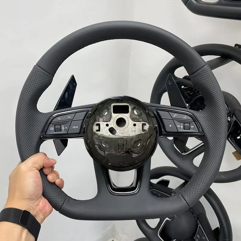 Automotive Parts Modification Steering Wheel Leather Steering Wheel for AUDI A3 8V A4 B9 S4 RS4 A5 S5 RS5 A6 A7 Q3 Q5 Q7