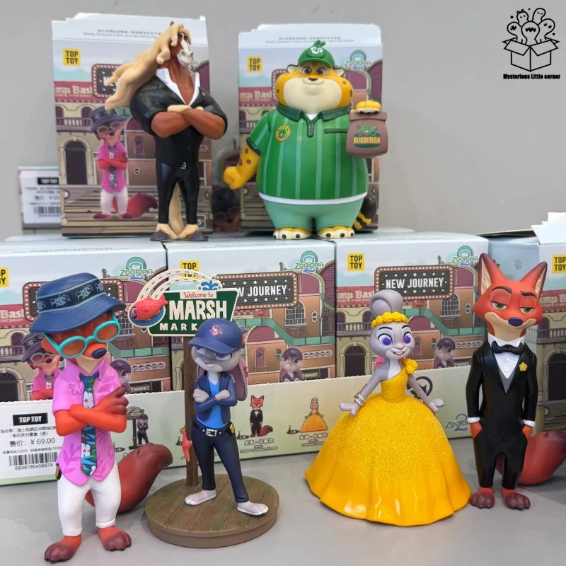 

Коллекционная фигурка Джуди и Ника из мультфильма «Зоотопия 2: Новое путешествие» в слепой коробке, модель для декора стола, игрушка-сюрприз, подарок