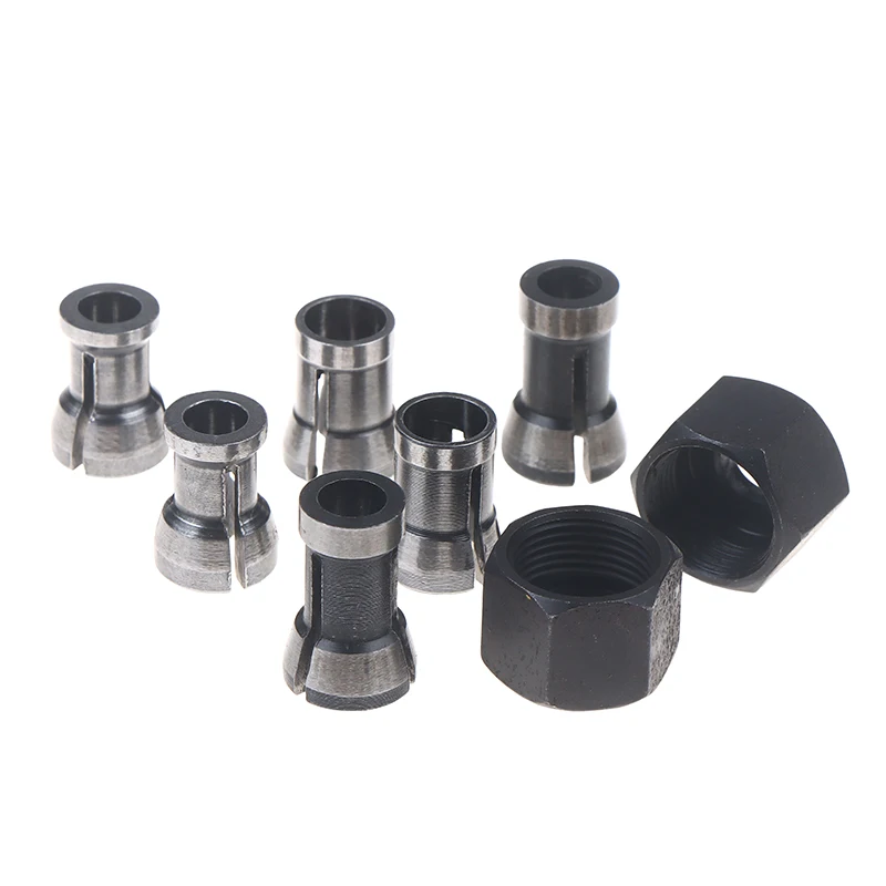 Metal Engraving Router Trimming Machine M17 Collet Chuck 6/6.35/8mm Nut-secured.