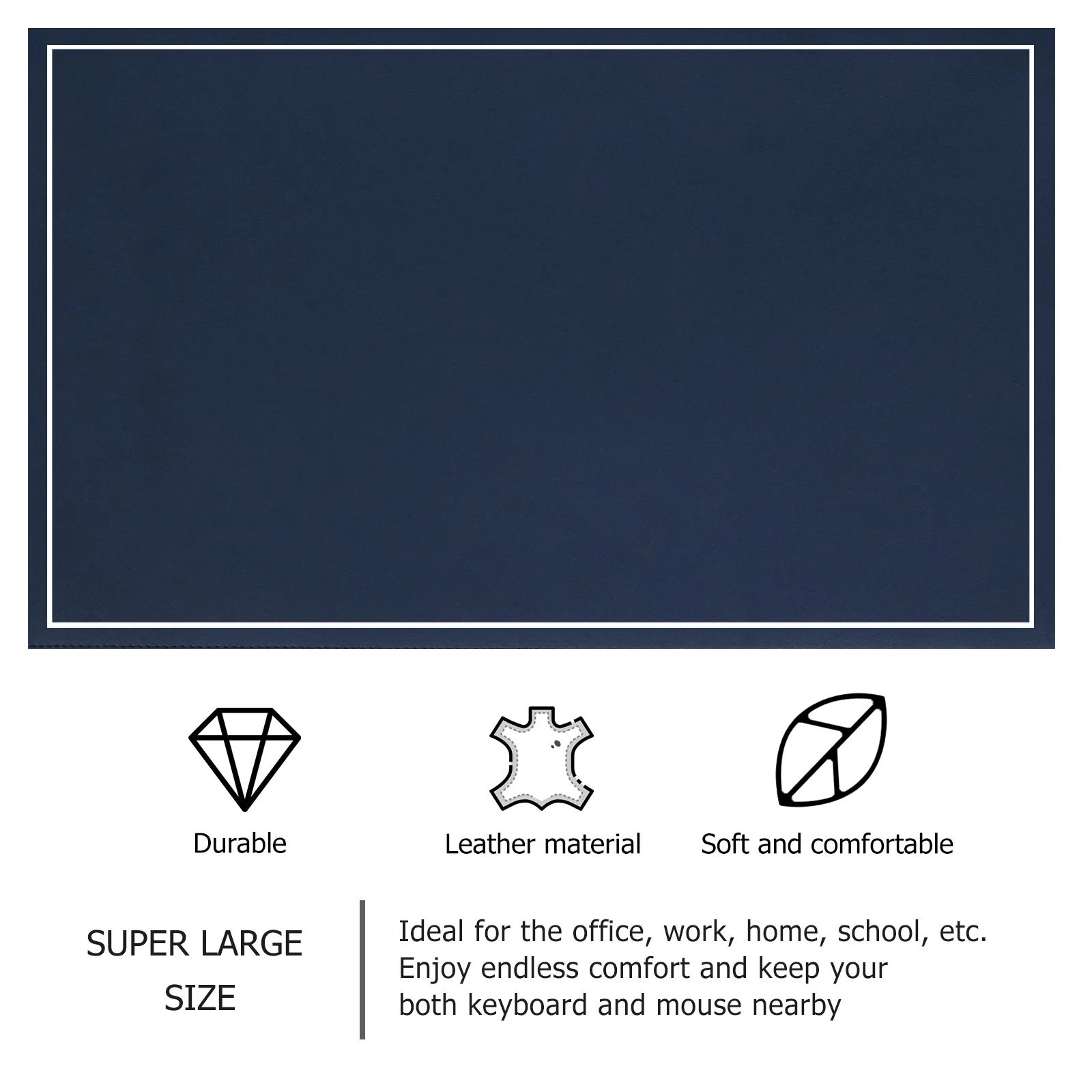 

Extra Large Smooth Gaming Mouse Pad Mat Double Sided Design Ideal for Keyboard Table Protector Work School Comfort