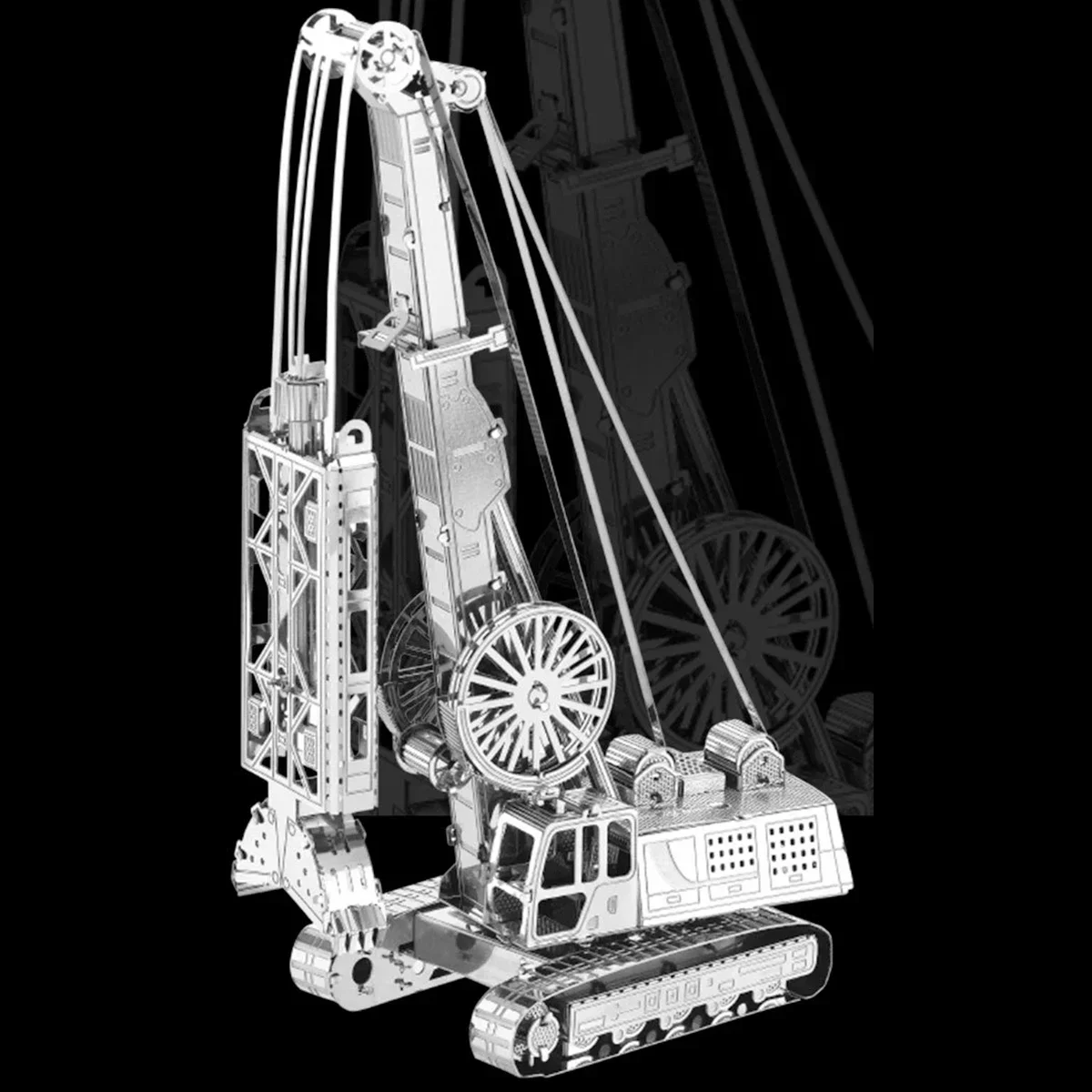 pile driver 3D Metal Puzzle model kits DIY Laser Cut Puzzles Jigsaw Toy For Children