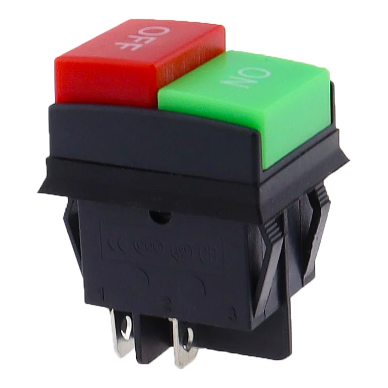 Rocker switch WF03-C1 KCD4 button start stop control button double red 1NO 1NC New type Superior quality