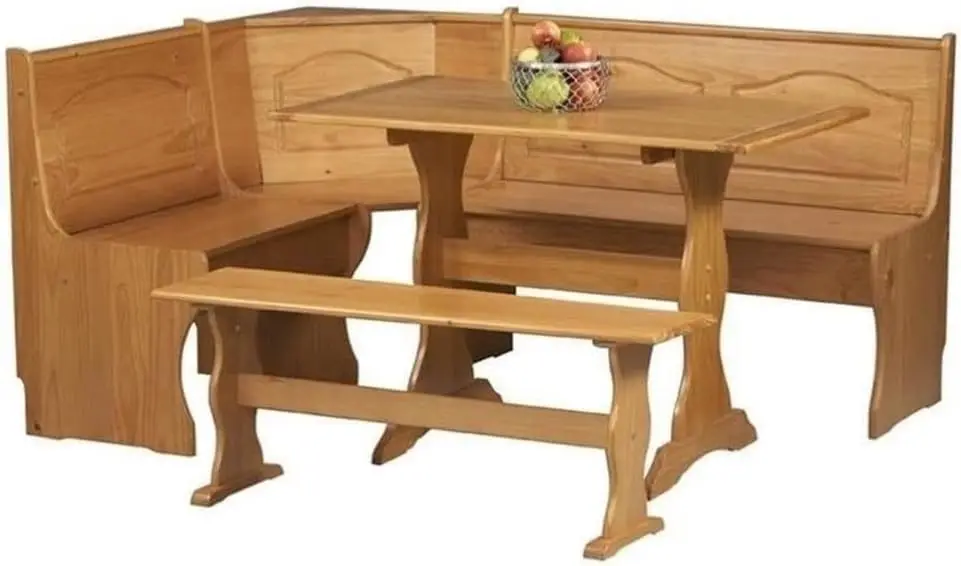 

Breakfast Corner Nook Table Set In Natural