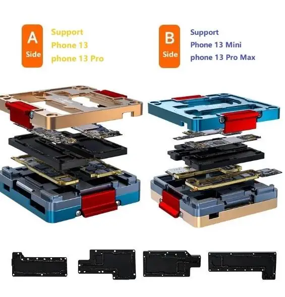 XINZHIZAO-13 EEPROM Programmer iSocket Motherboard Layer Tester Fixture for iPhone X-13 Pro Max, Read-write Chip Test Stand