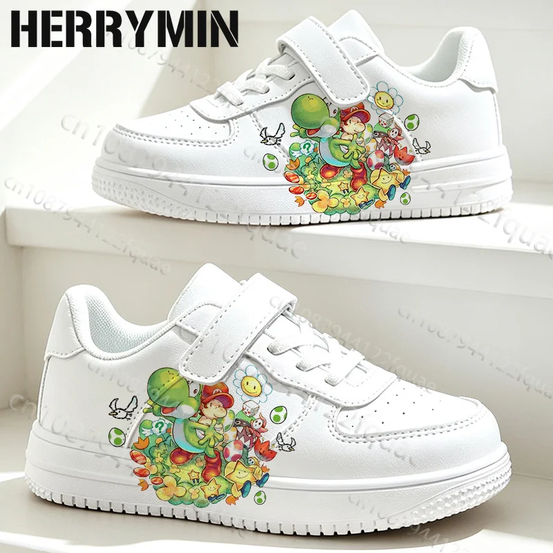 Popular Game Character Yoshi Boys Girls Flat Shoes for Daily Outdoor Wear Four Seasons Universal Board Shoes Student Gift