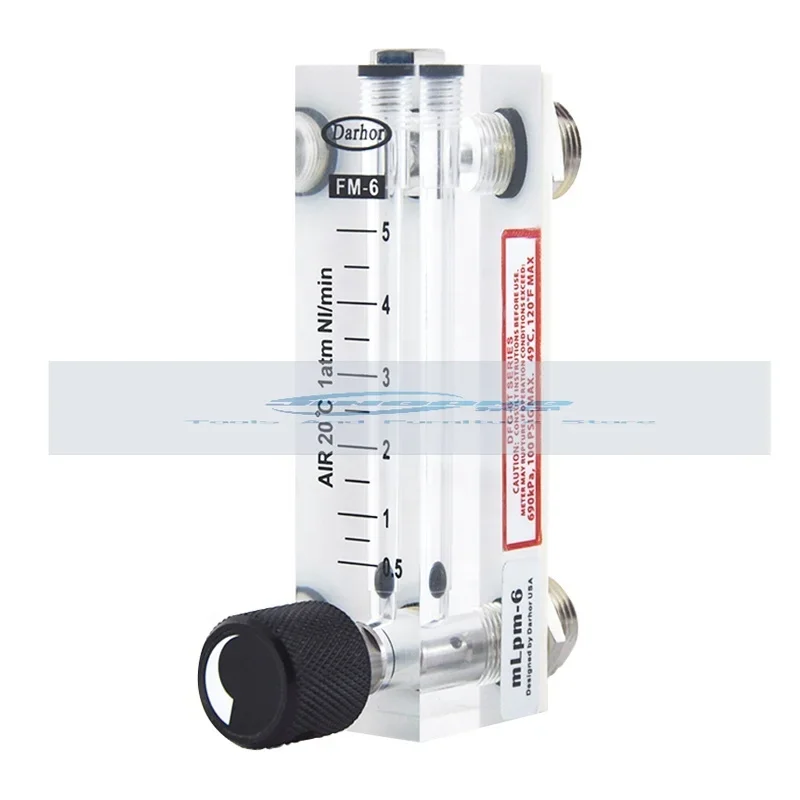 0-10L/min gas flow meter  6mm adjustable argon nitrogen rotameter lab air flow meter