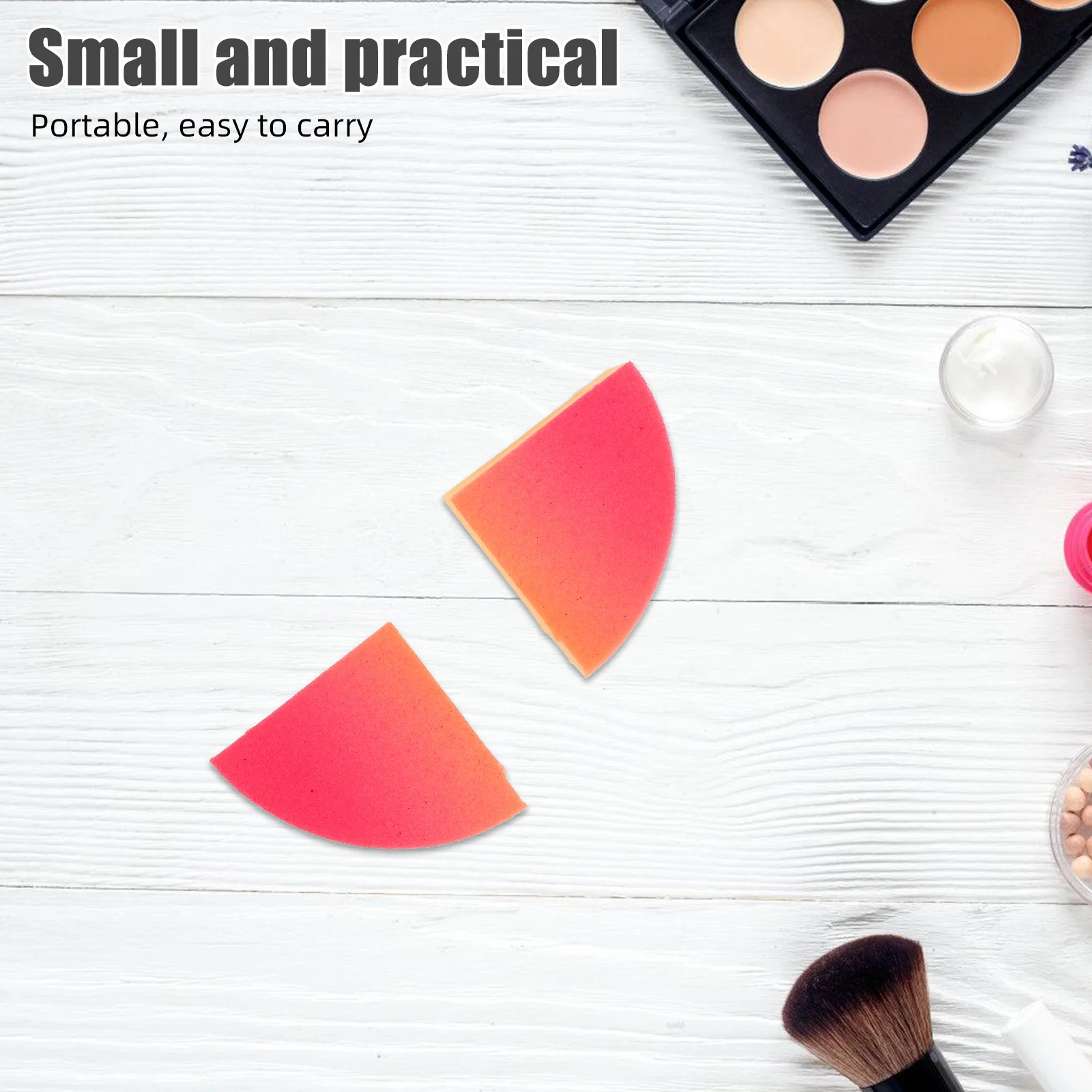 Éponge de maquillage bouffante de poudre de sucette douce pour le visage, conception à double usage, Application précise, mélangeur de fond de teint