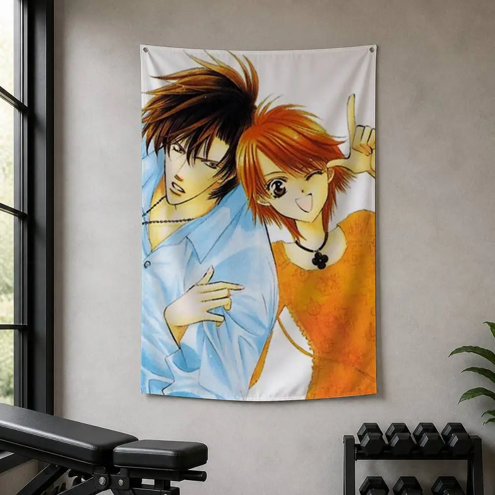 Anime Skip Beat Decorative Hanging Flag with Grommets for Garage Bedroom Dorm Wall Decor