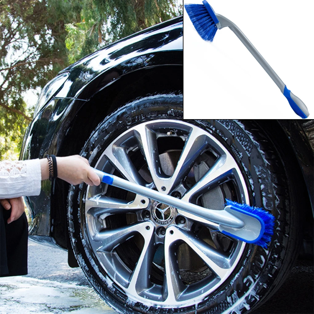 

PP Car Tire Wheel Brush Portable Ergonomic Replacement Hanging Tyre Brushes