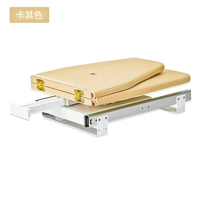 Wooden board folding ironing board silent slide rail mobile storage ironing can be rotated 180 degrees high temperature