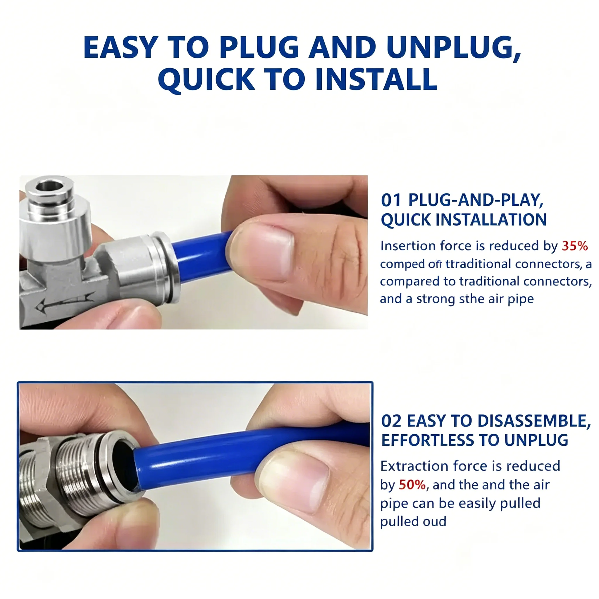 10Pcs PC PV PE PY Air Tube Connector OD 4 6 8 10 12mm BSP Quick Release Pipe Fittings Pneumatic Hose Fitting 304 Stainless Steel