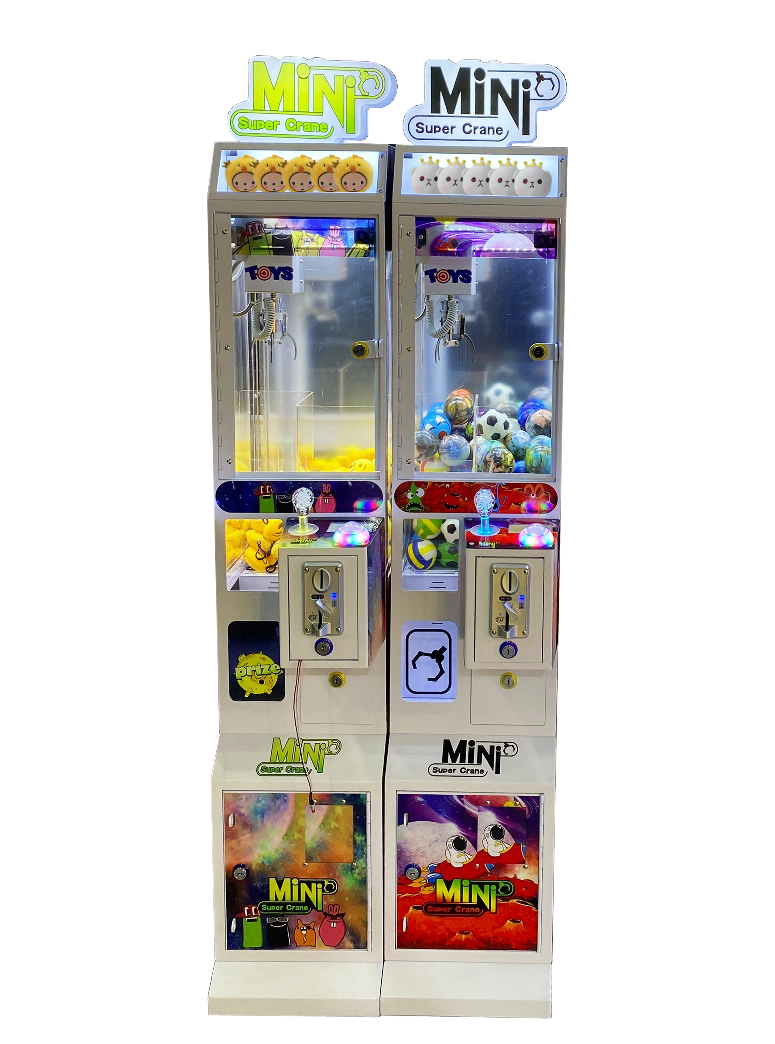 Customizable Mini Coin Operated Small Doll Arcade Game Vending Claw Machine With Bill Acceptor