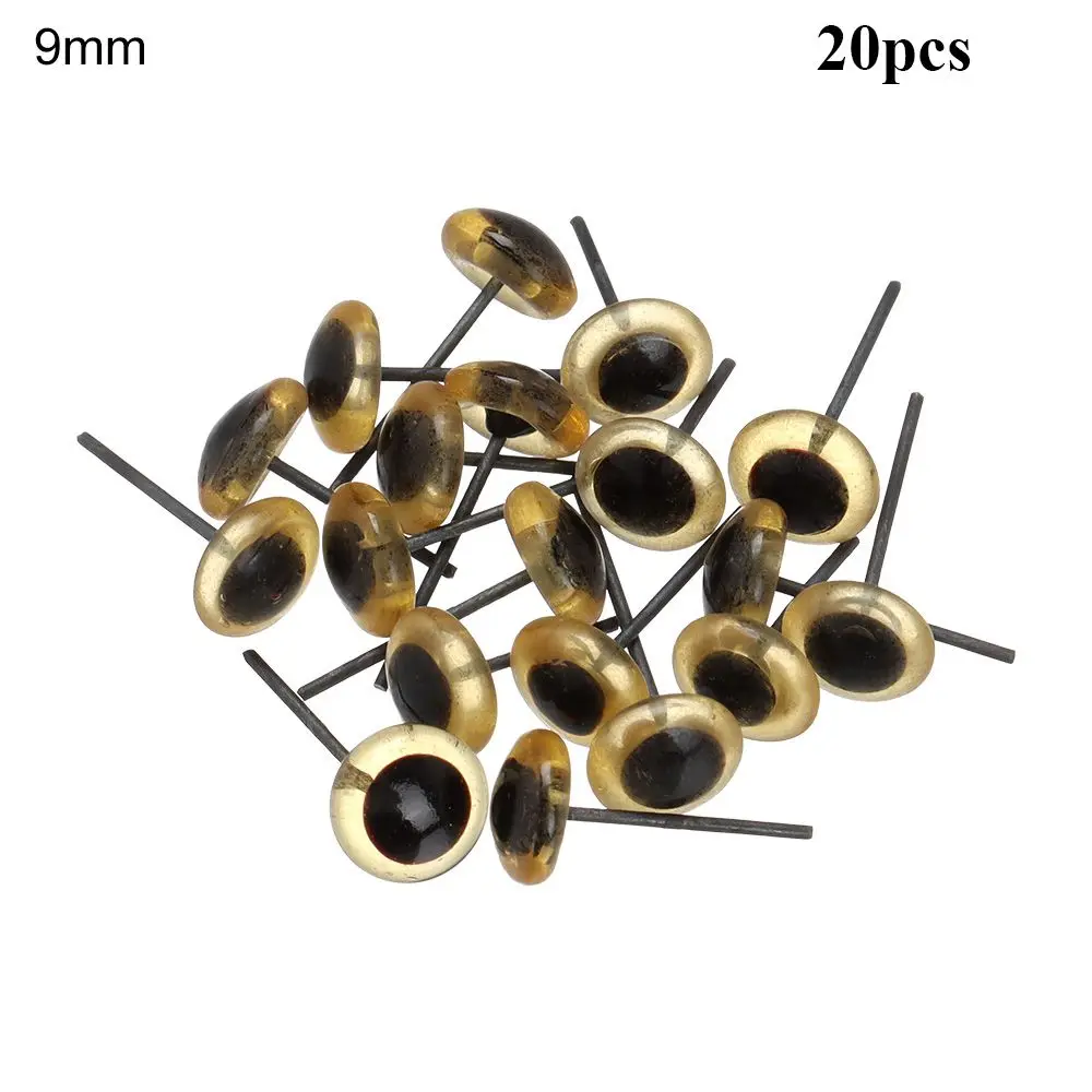 20/50Pcs     Plastic Animals Puppets making Dolls Accessories Bears Needle Felting Transparent Glass Eyes